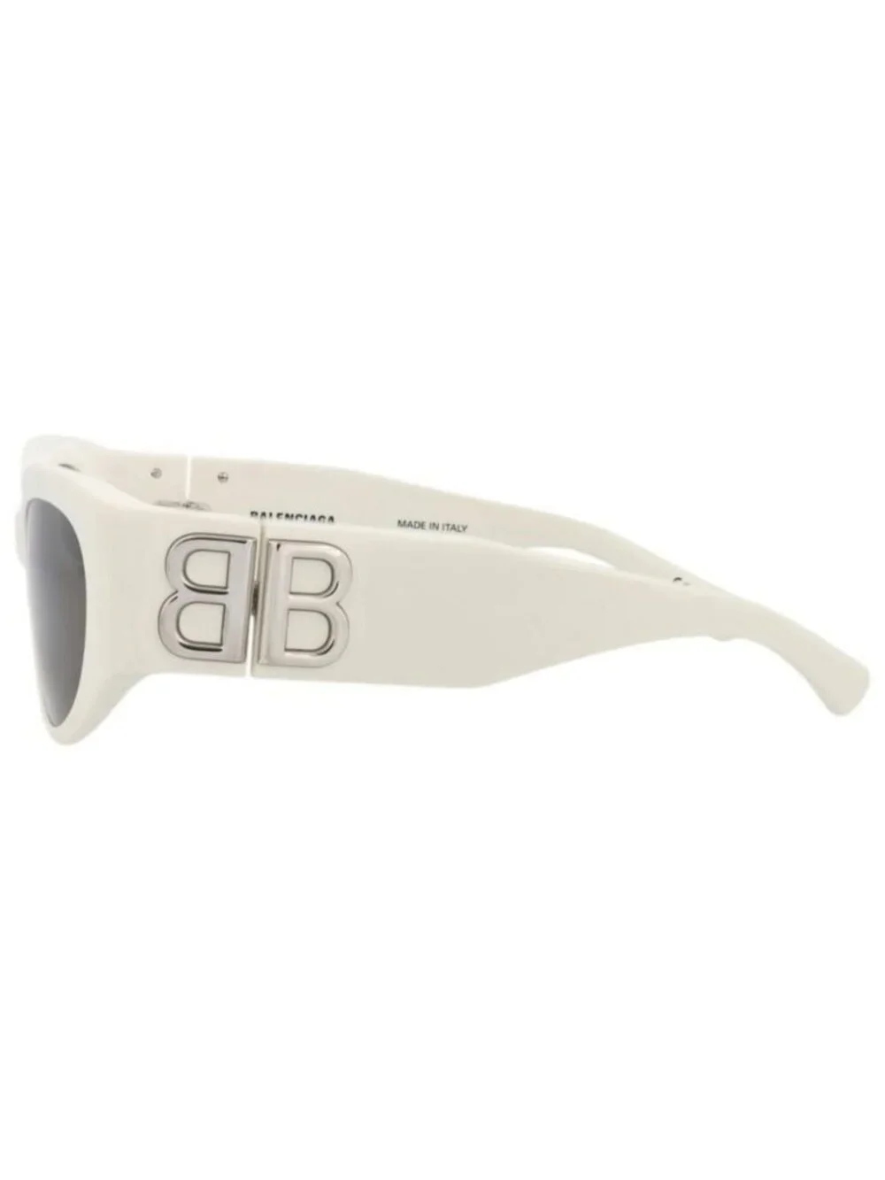 New Balenciaga Womens Round/Oval White White Grey Fashion Designer Sunglasses